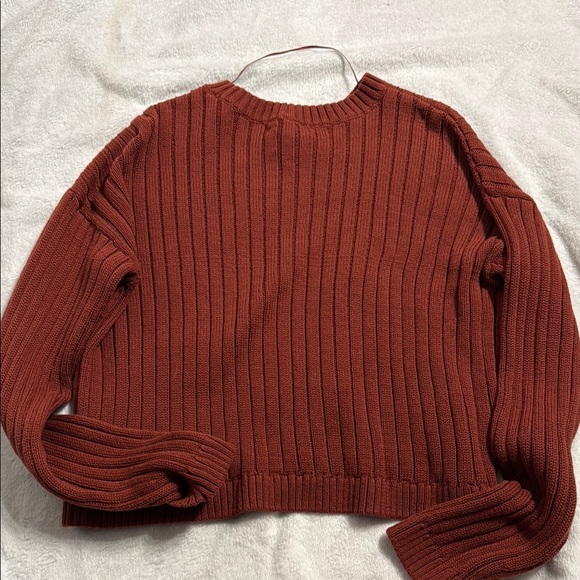 PacSun Ribbed Knit Sweater - Rust - Picture 2 of 3